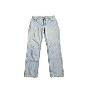 90s Tommy Hilfiger Distressed & Relaxed Grunge Light Wash Denim Jeans
